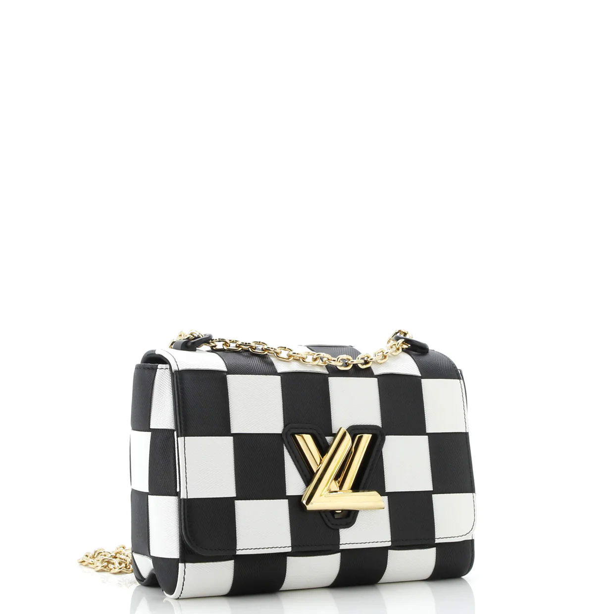 Twist Handbag Woven Epi Leather MM - Deep Luxury