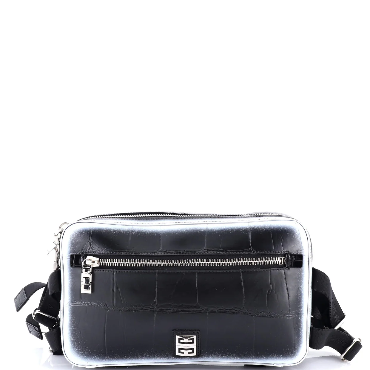 Bum Bag Crocodile Embossed Leather - Deep Luxury