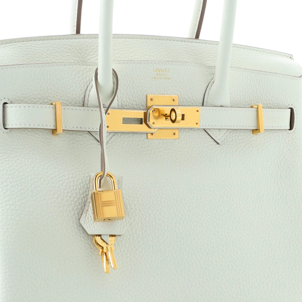 Birkin Handbag Light Togo with Gold Hardware 30 - Deep Luxury