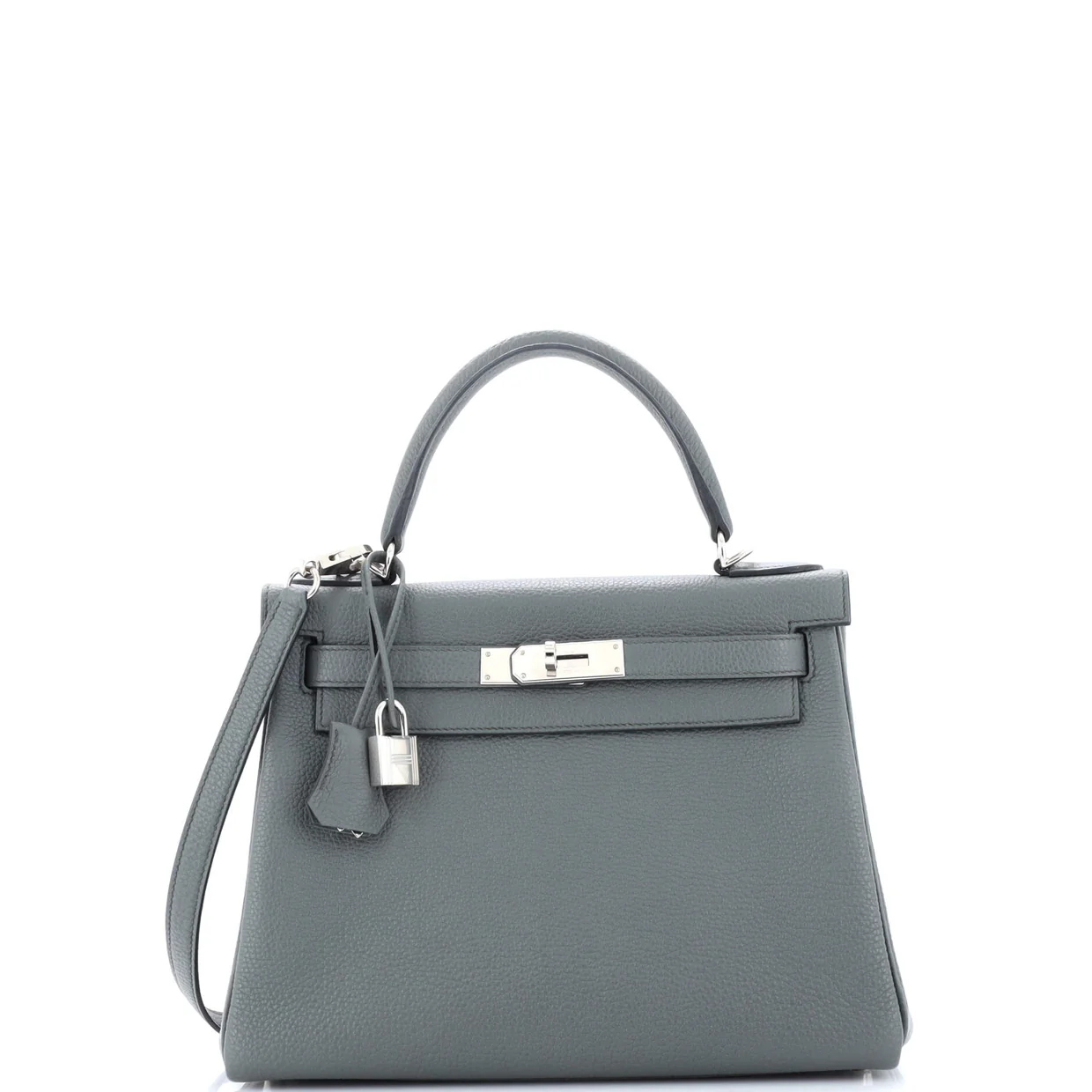 Kelly Handbag Vert Amande Togo with Palladium Hardware 28 - Deep Luxury