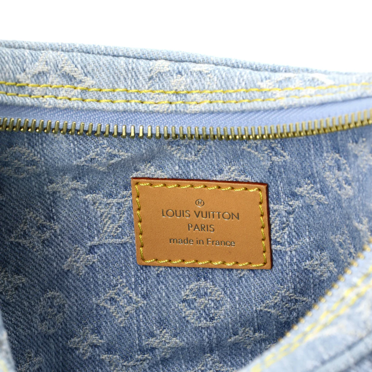 Loop Handbag Monogram Denim - Deep Luxury