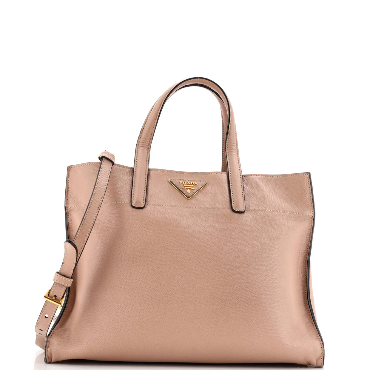 Soft Triple Pocket Convertible Tote Saffiano Leather - Deep Luxury