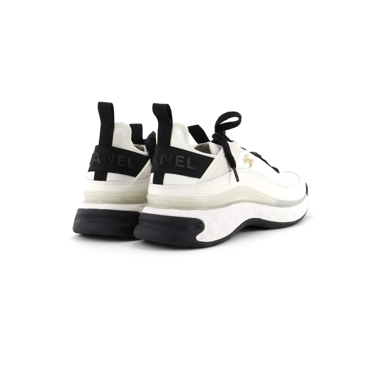 Men's CC Low-Top Sneakers Suede with Leather and Fabric - Deep Luxury