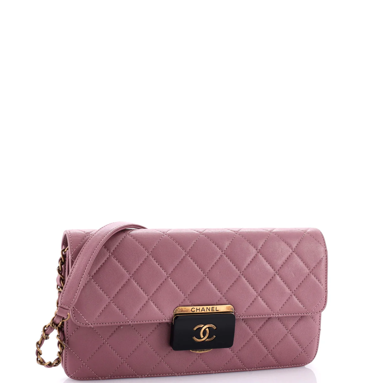 Beauty Lock Flap Bag Quilted Sheepskin Medium - Deep Luxury