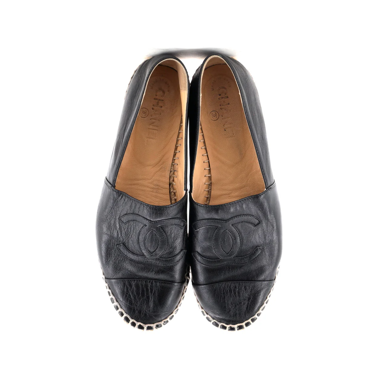 Women's CC Cap Toe Espadrilles Leather - Deep Luxury
