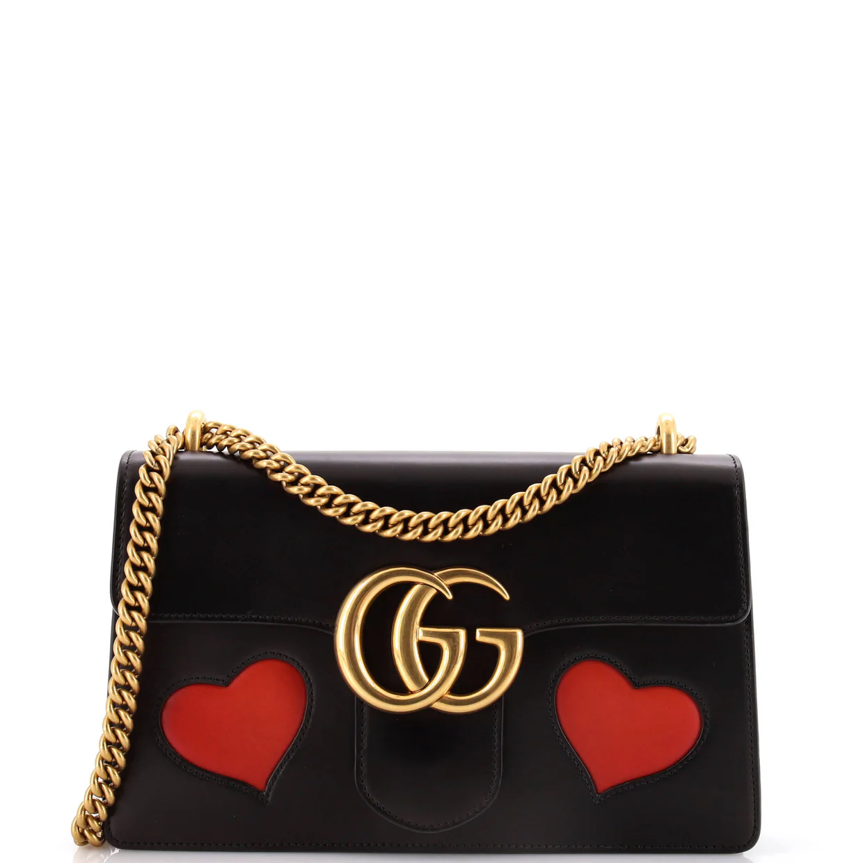 Marmont Chain Shoulder Bag Patchwork Leather Medium - Deep Luxury