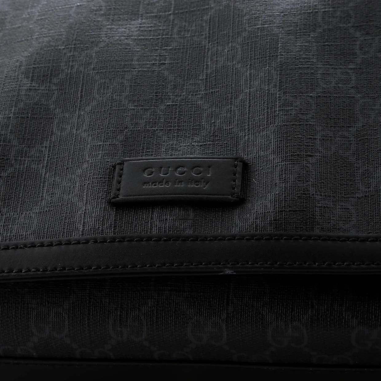 Web Strap Diaper Bag GG Coated Canvas Small - Deep Luxury