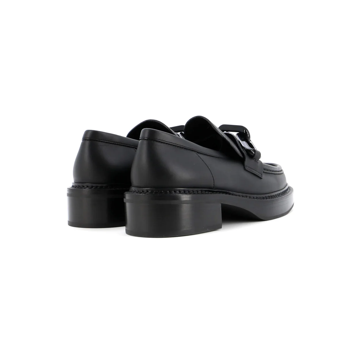 Women's Academy Chain Loafers Leather - Deep Luxury