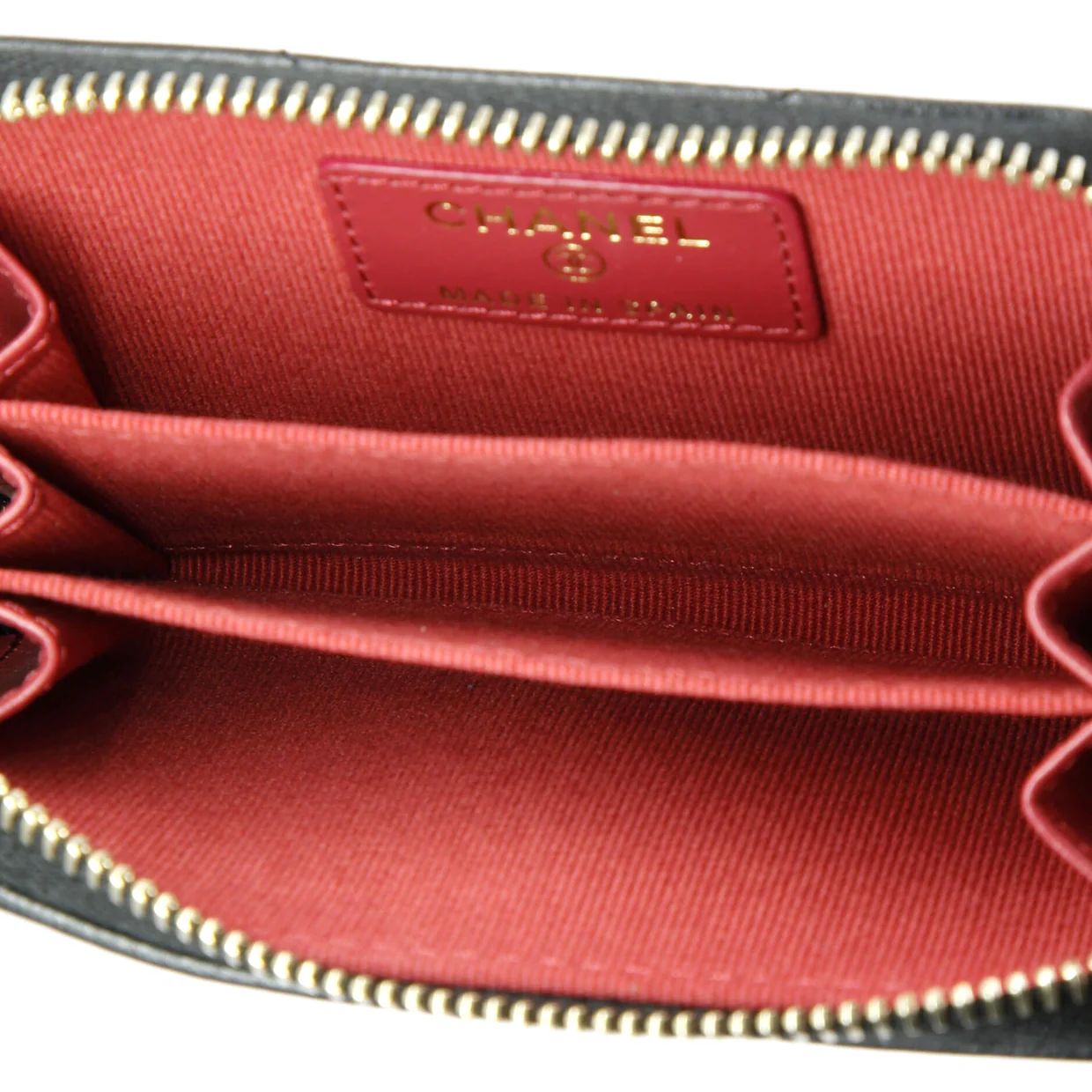19 Zip Coin Purse Quilted Leather - Deep Luxury