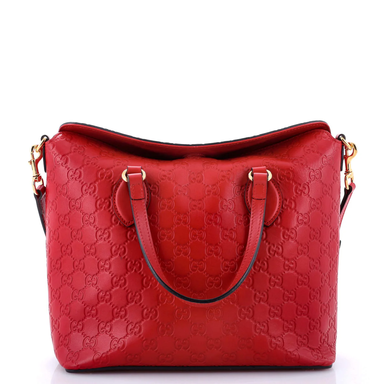 Signature Fold Over Tote Guccissima Leather Medium - Deep Luxury