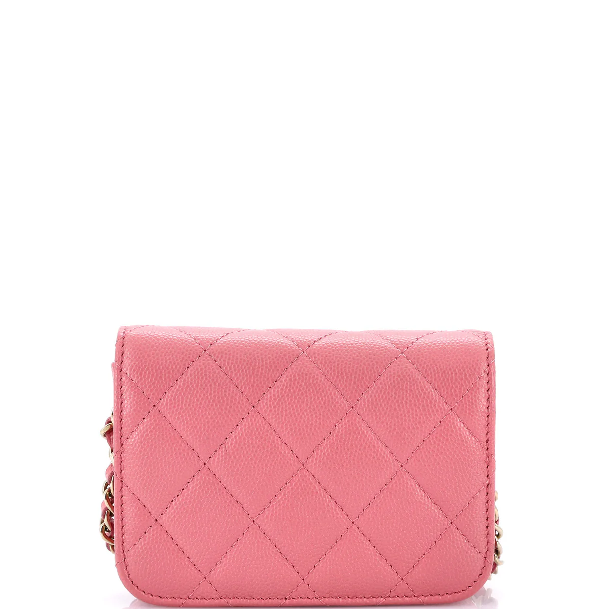 Classic Flap Clutch with Chain Quilted Caviar Small - Deep Luxury