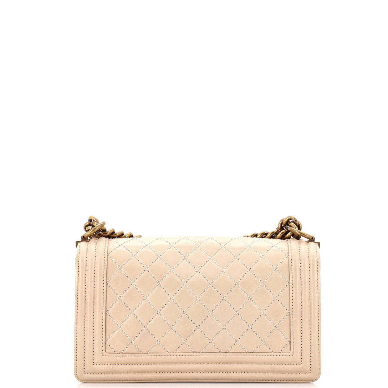 Boy Flap Bag Quilted Iridescent Calfskin Old Medium - Deep Luxury