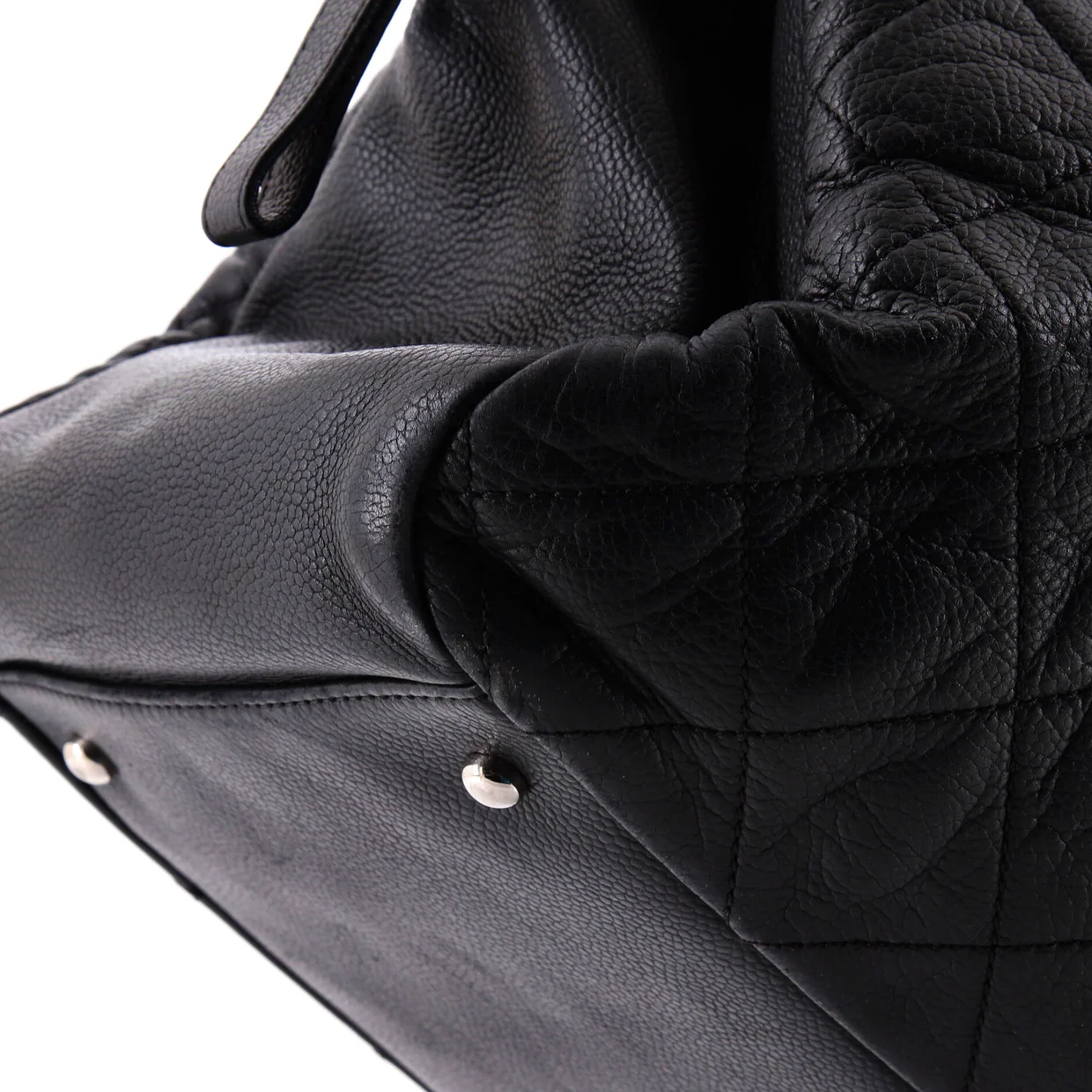 Timeless Classic Shopping Tote Quilted Caviar XL - Deep Luxury