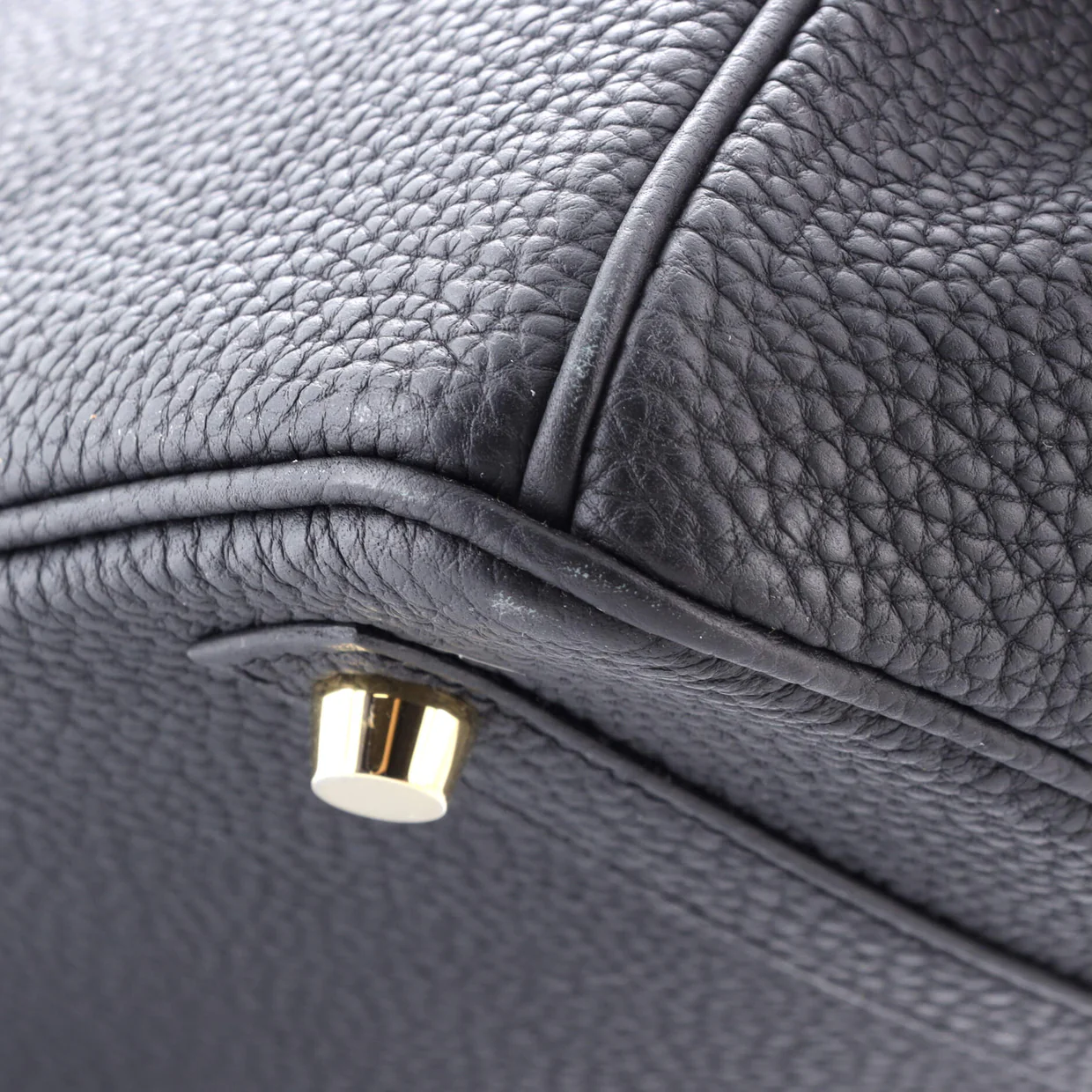 Birkin Handbag Noir Togo with Gold Hardware 30 - Deep Luxury
