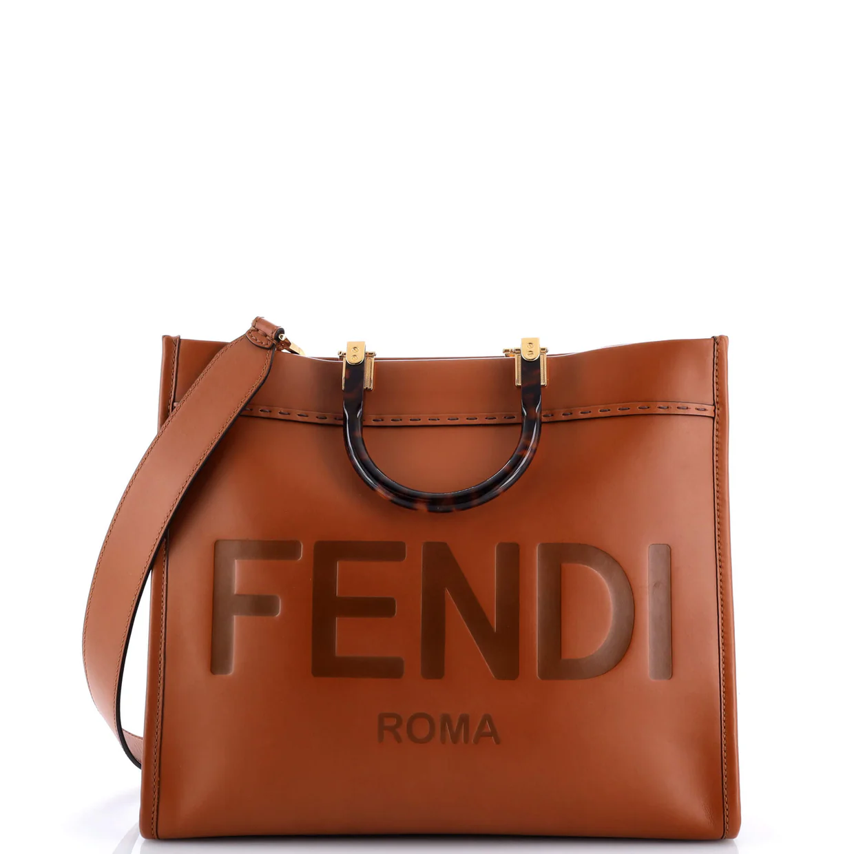 Sunshine Shopper Tote Leather Medium - Deep Luxury