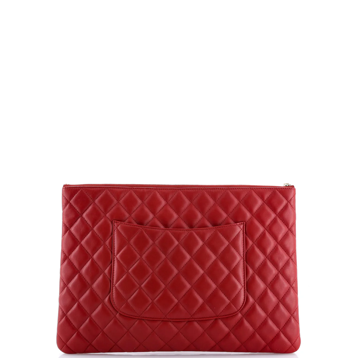 O Case Clutch Quilted Lambskin Large - Deep Luxury