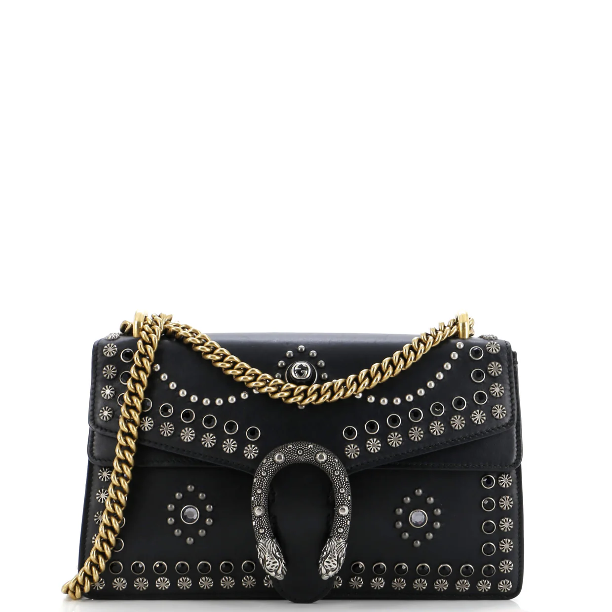Dionysus Bag Studded Leather Small - Deep Luxury