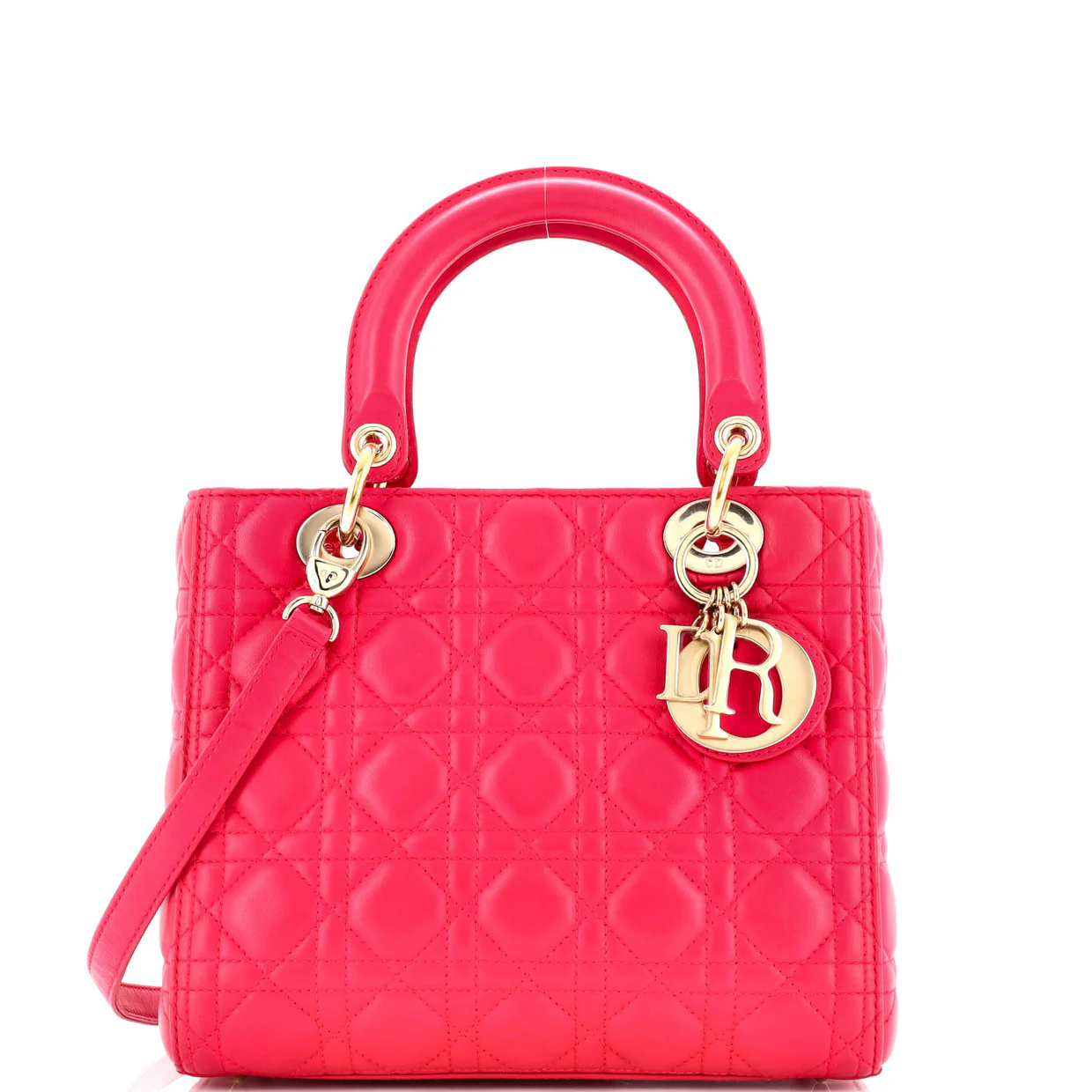 Lady Dior Bag Cannage Quilt Lambskin Medium - Deep Luxury