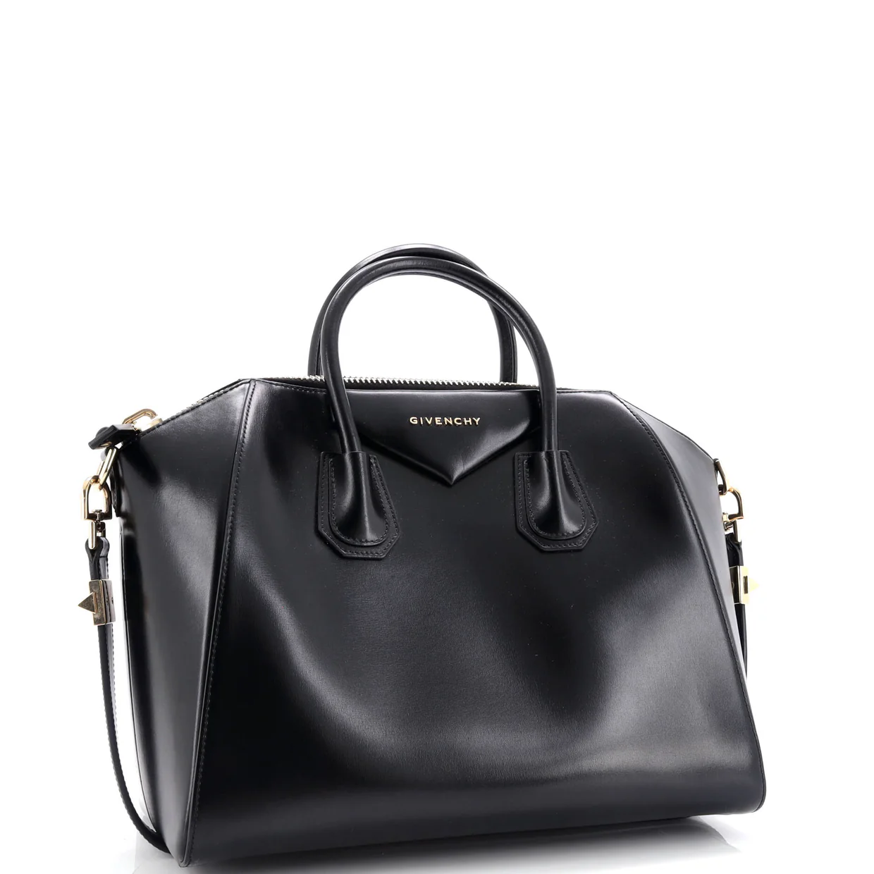 Antigona Bag Glazed Leather Medium - Deep Luxury