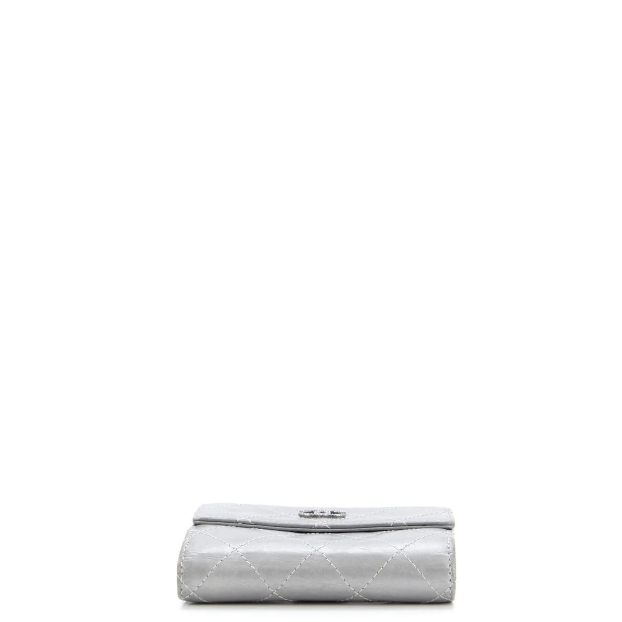 CC Compact Wallet Quilted Calfskin - Deep Luxury