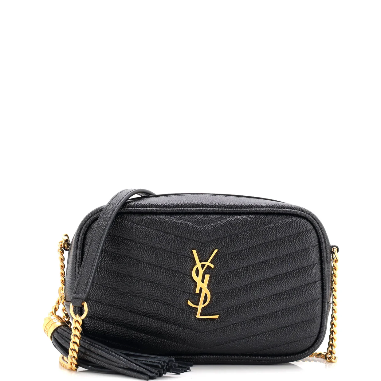 Lou Camera Bag Matelasse Chevron Leather Mini - Deep Luxury