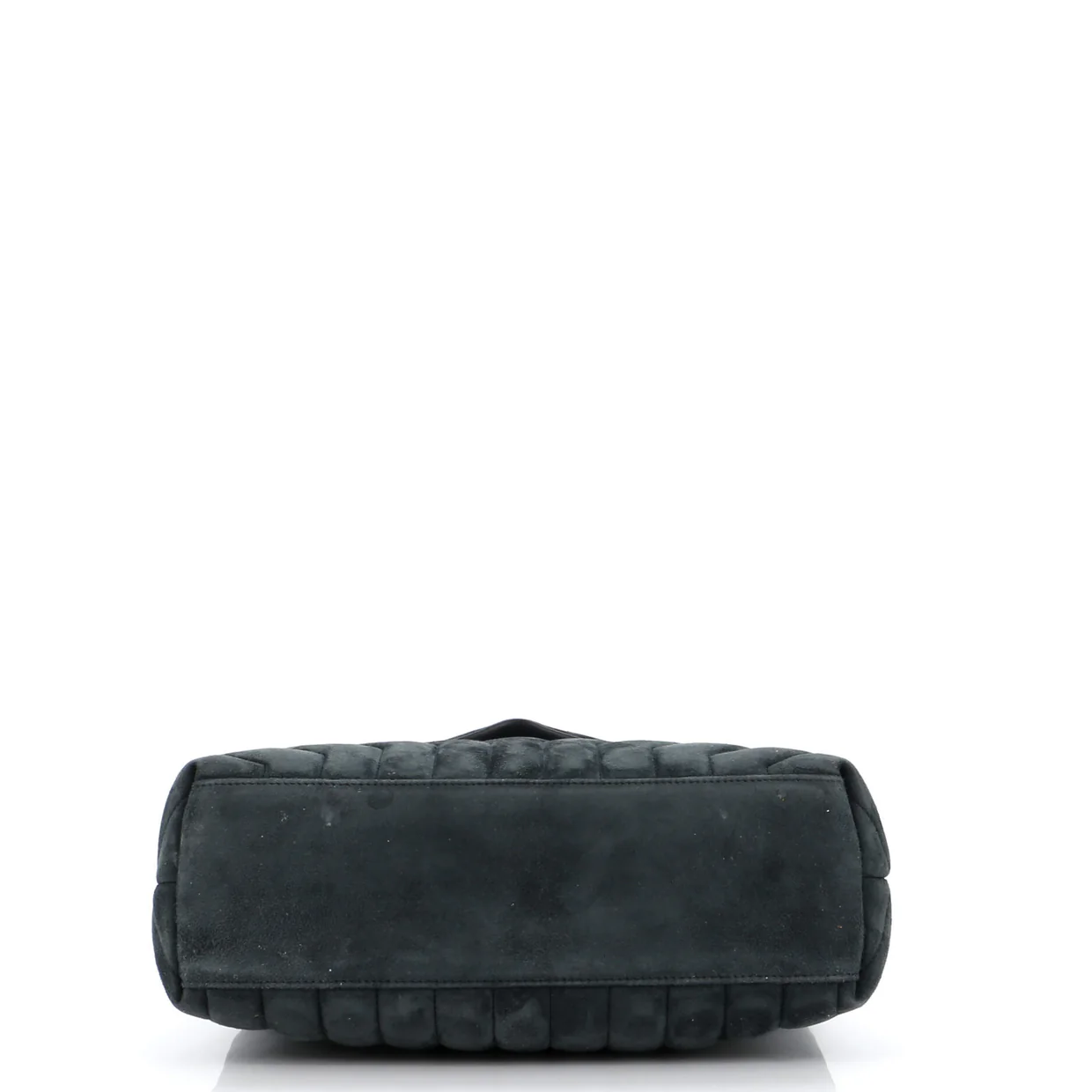 Loulou Shoulder Bag Matelasse Chevron Suede Medium - Deep Luxury