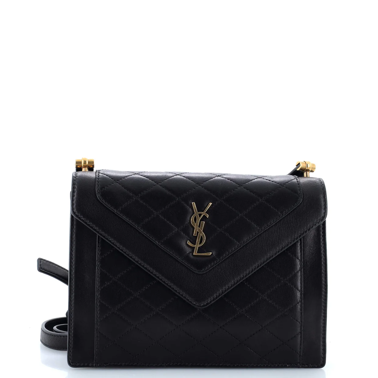 Gaby Envelope Satchel Quilted Leather Mini - Deep Luxury