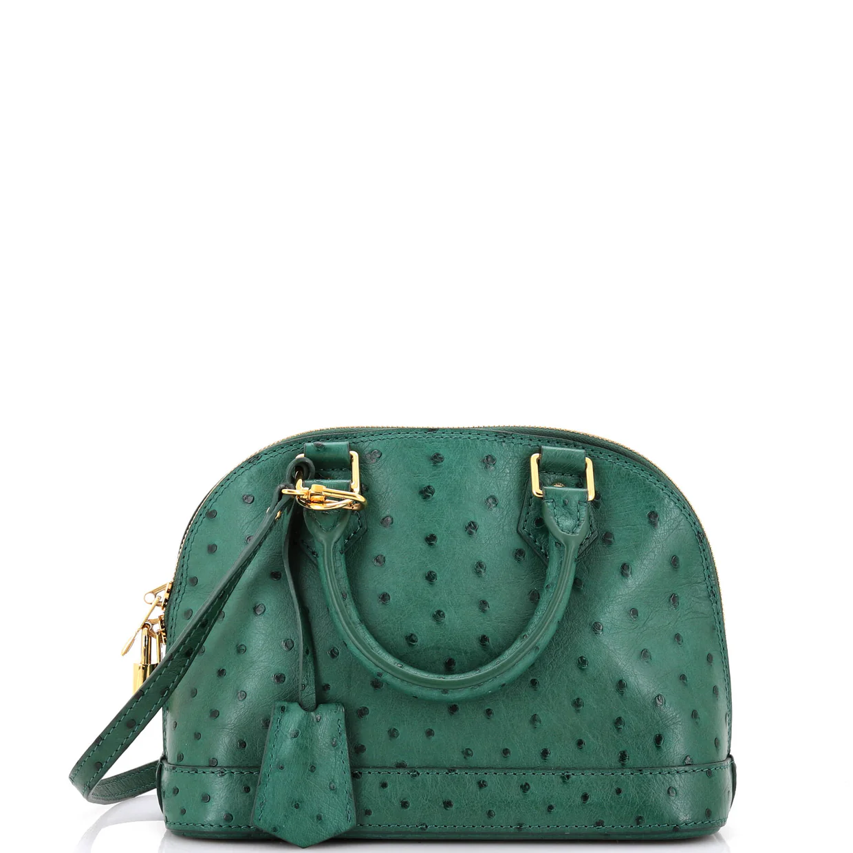 Alma Handbag Ostrich BB - Deep Luxury