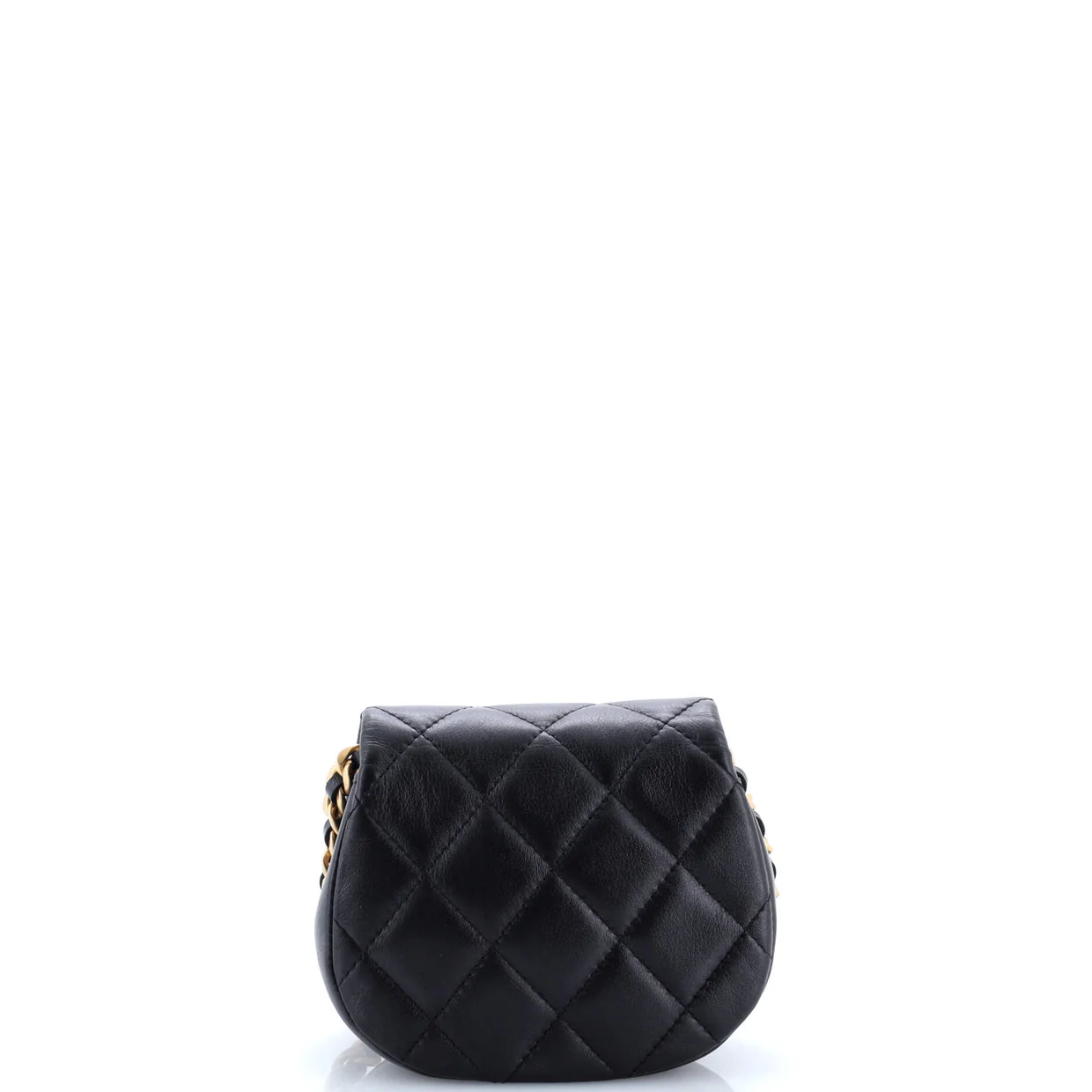 Coco Mail Clutch with Chain Quilted Calfskin Mini - Deep Luxury