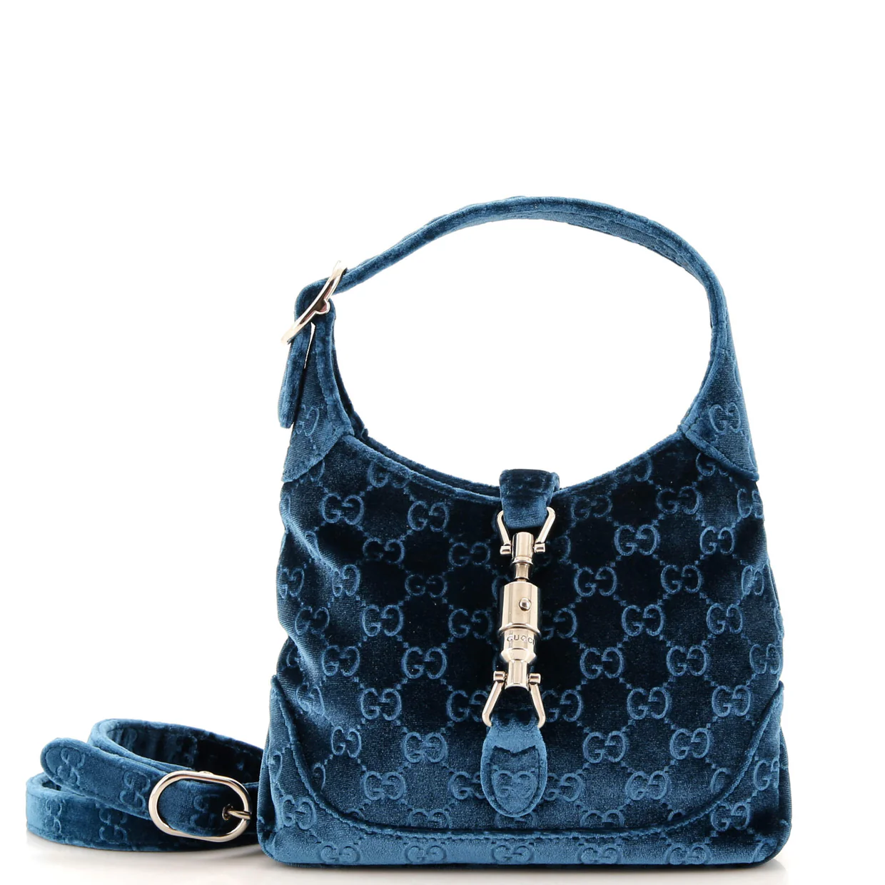 Jackie 1961 Hobo GG Velvet Small - Deep Luxury