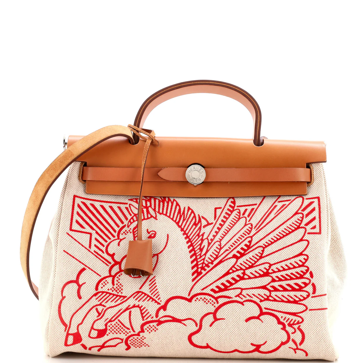 Herbag Zip Pegase Pop Toile and Leather 31 - Deep Luxury