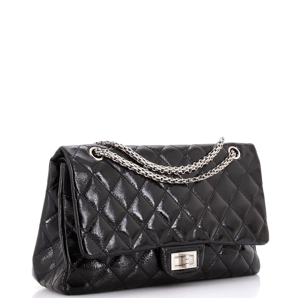 Reissue 2.55 Flap Bag Quilted Crinkled Patent 227 - Deep Luxury