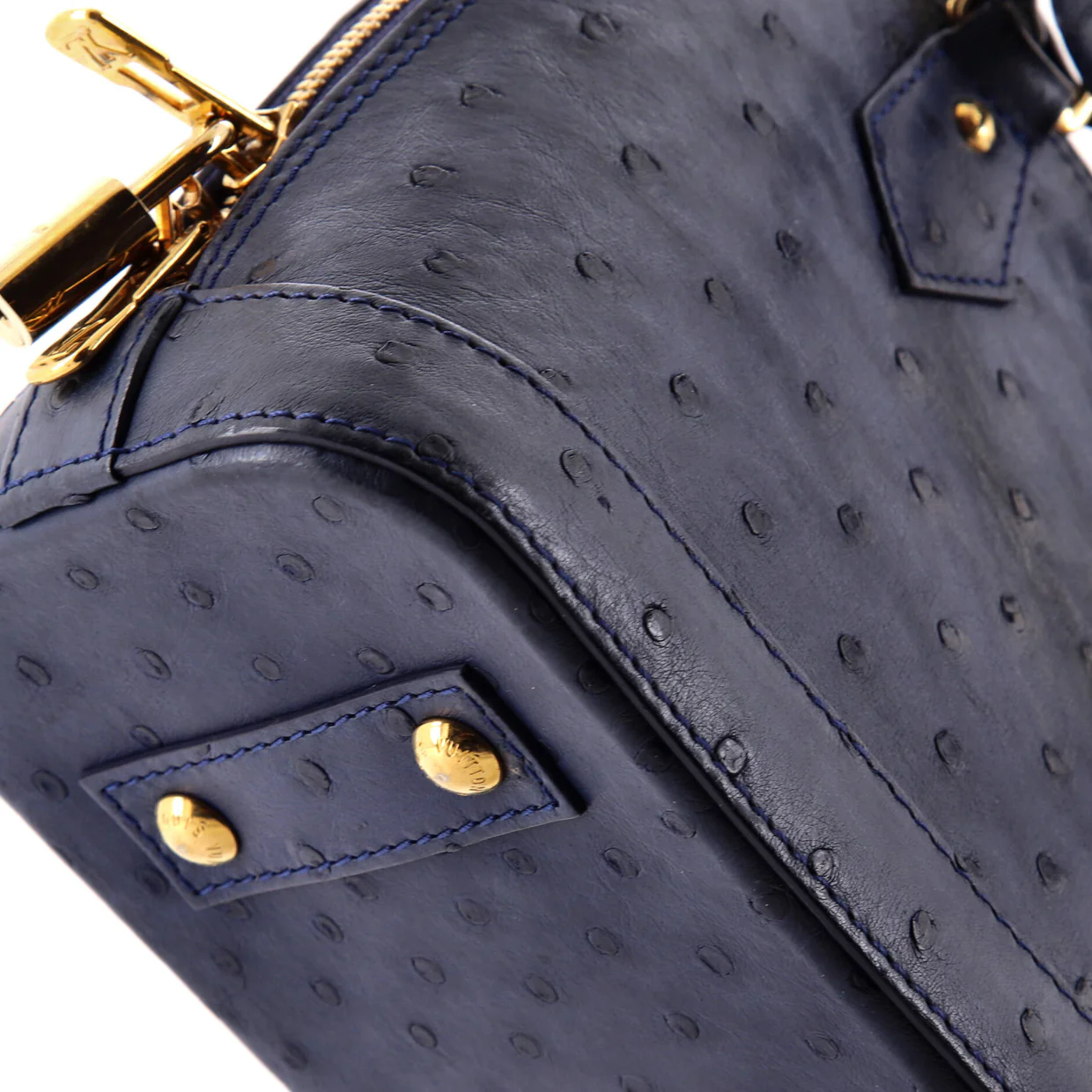 Alma Handbag Ostrich BB - Deep Luxury