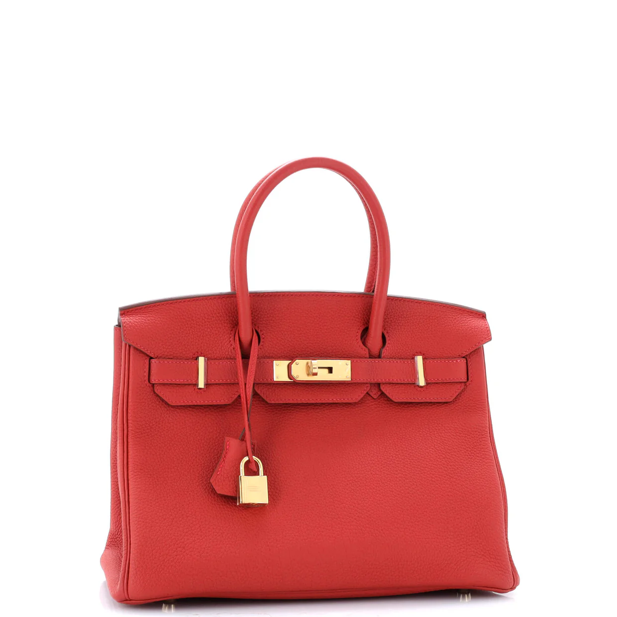 Birkin Handbag Rouge Casaque Togo with Gold Hardware 30 - Deep Luxury