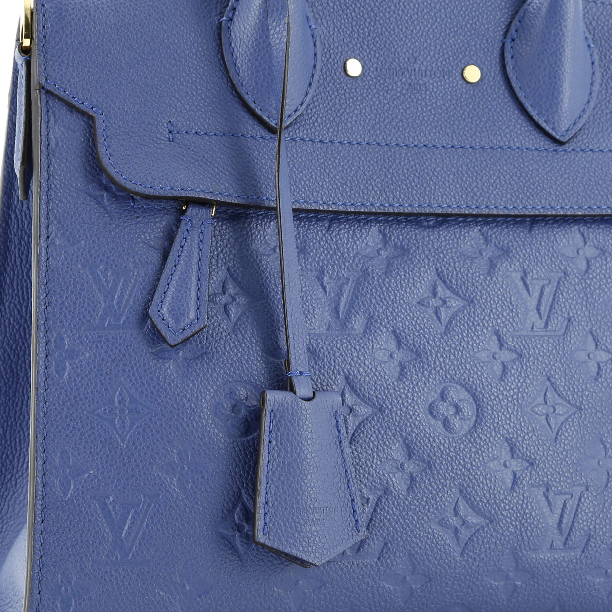 Pont Neuf Handbag Monogram Empreinte Leather MM - Deep Luxury