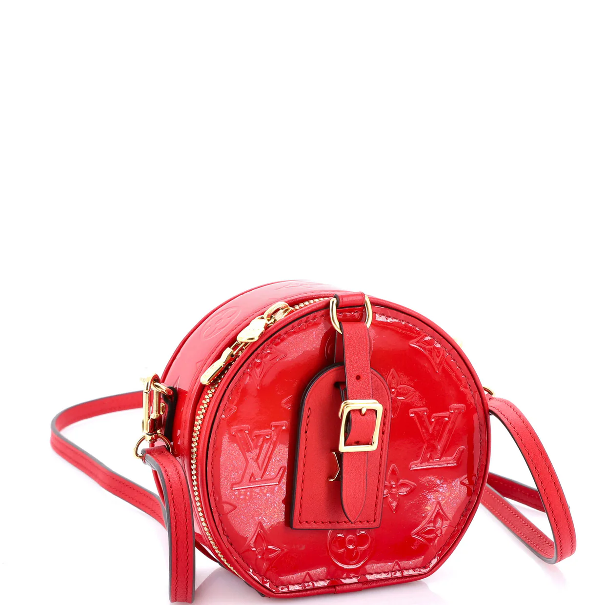 Mini Boite Chapeau Bag Monogram Vernis - Deep Luxury