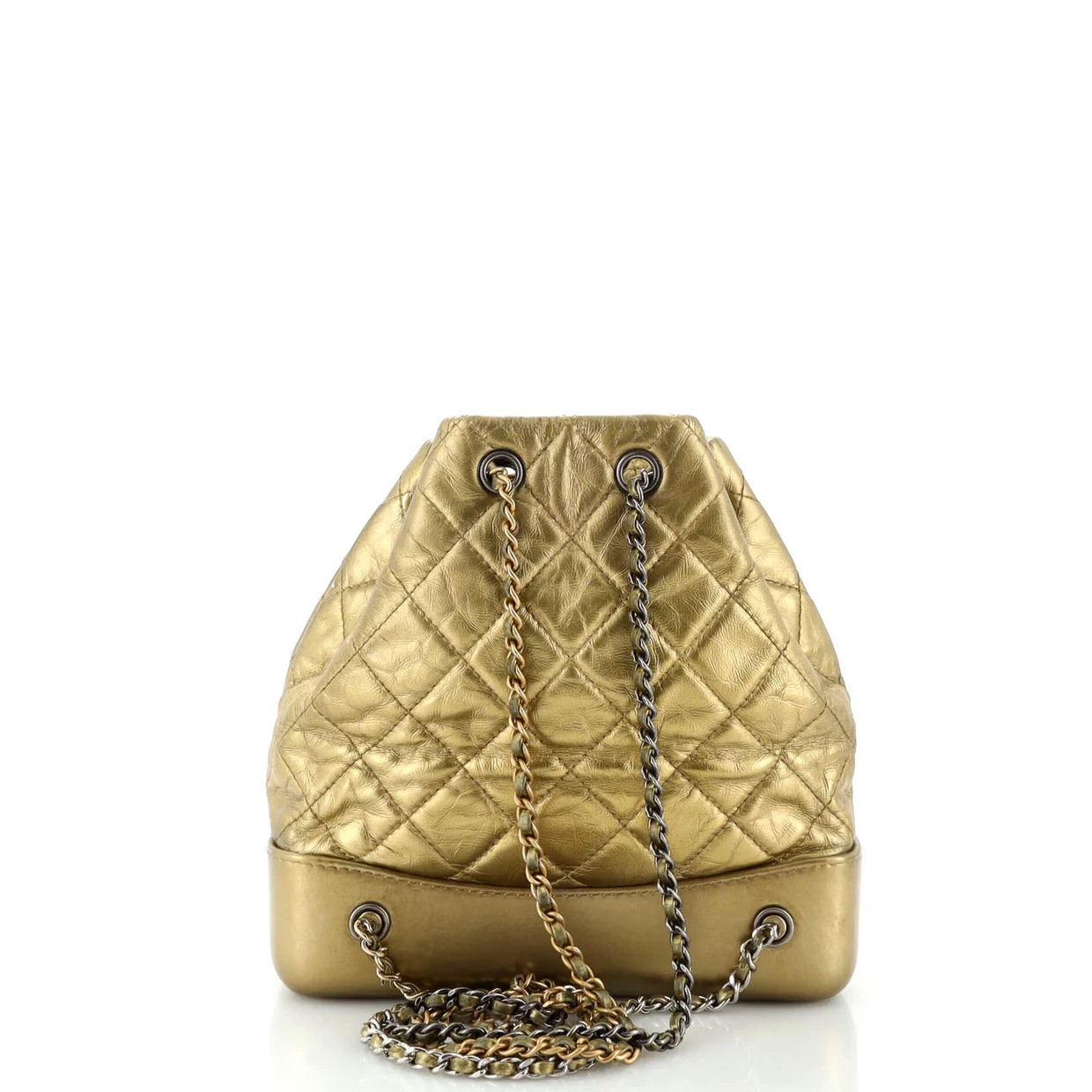 Gabrielle Backpack Quilted Aged Calfskin Small - Deep Luxury