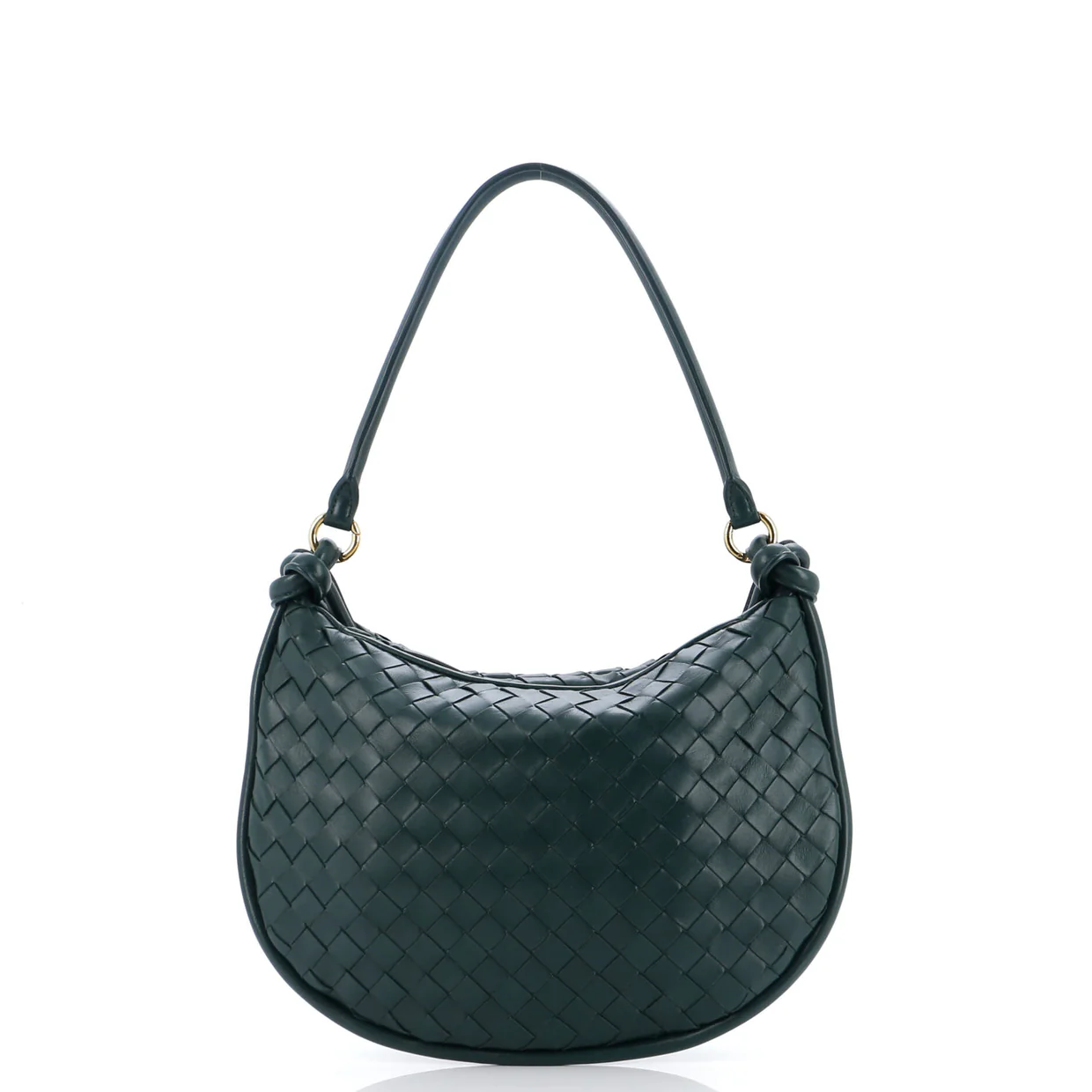 Gemelli Shoulder Bag Intrecciato Leather Small - Deep Luxury