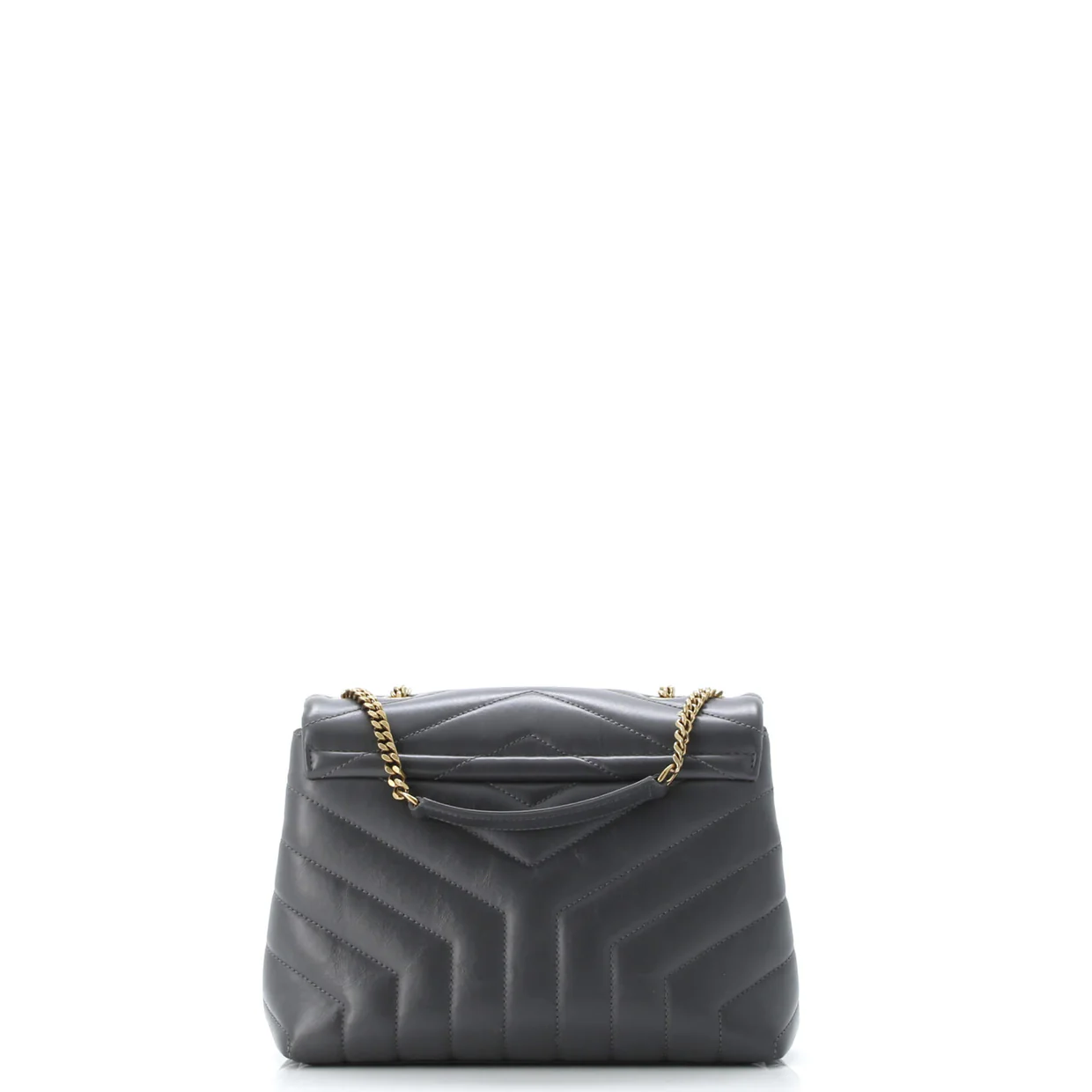 Loulou Shoulder Bag Matelasse Chevron Leather Small - Deep Luxury