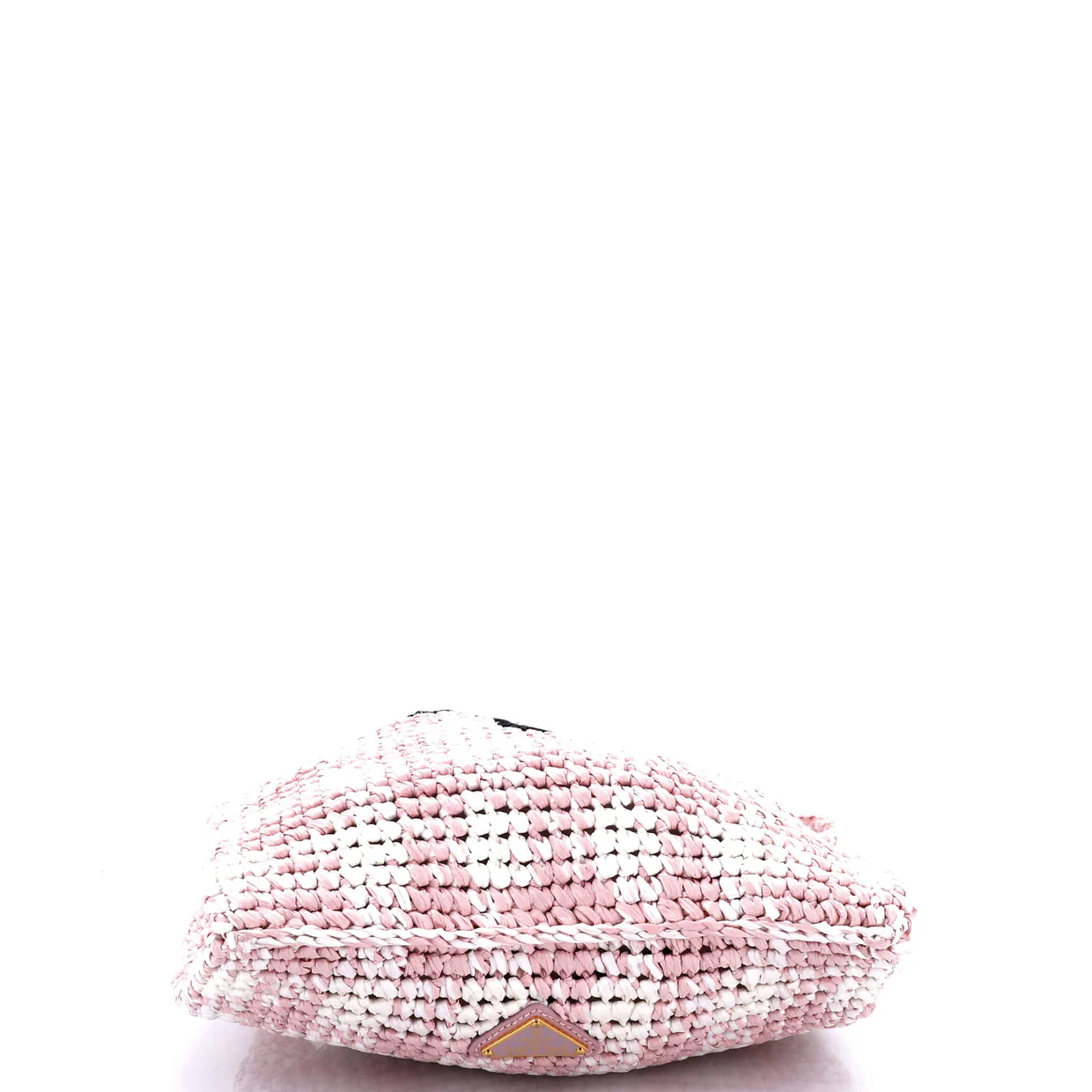 Logo Messenger Bag Printed Raffia Small - Deep Luxury