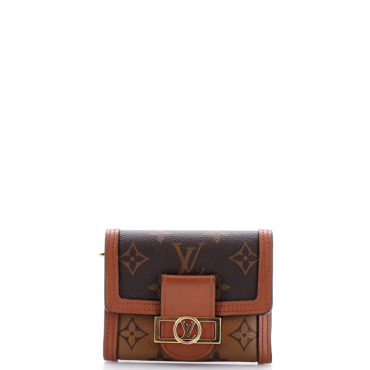 Dauphine Wallet Reverse Monogram Canvas Compact - Deep Luxury