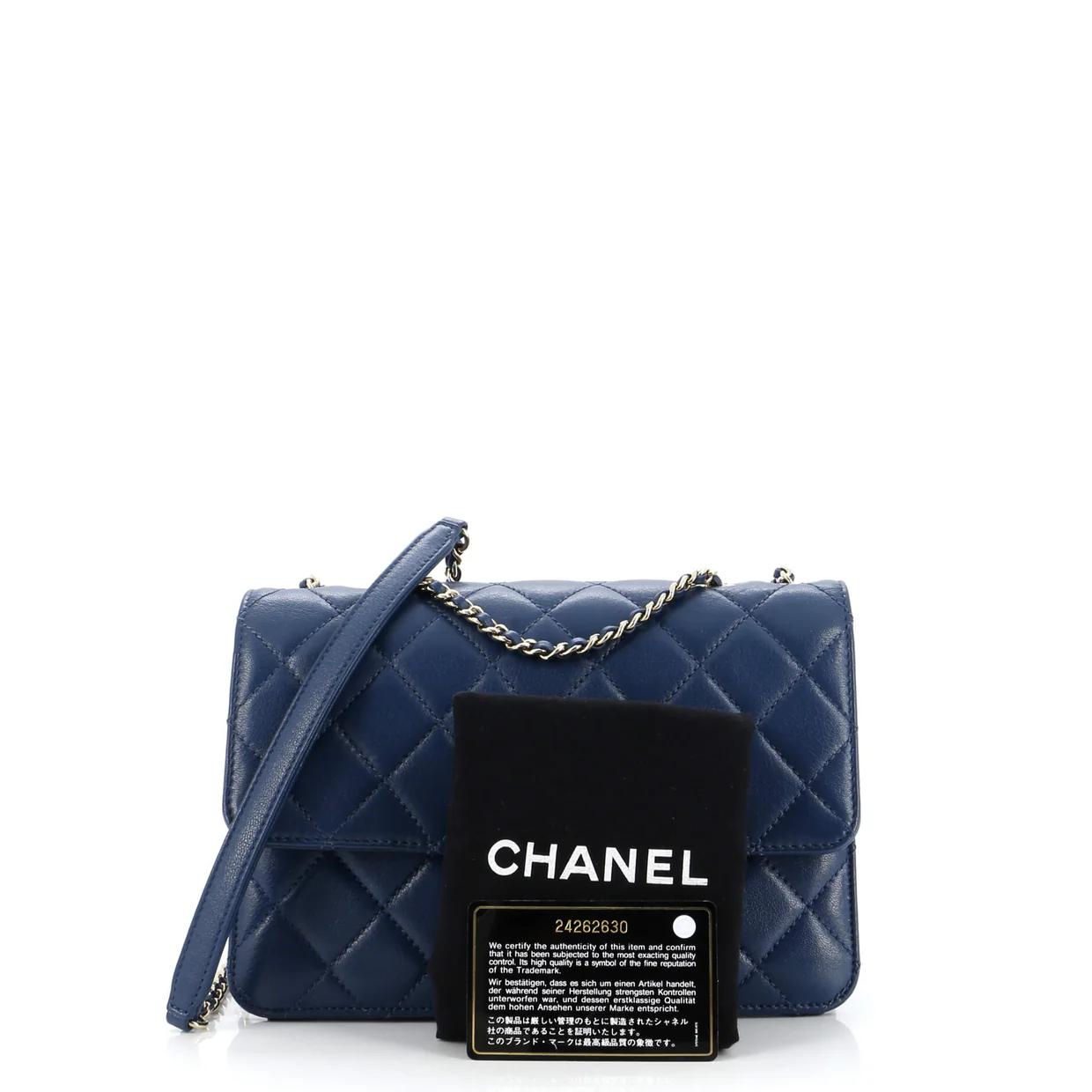 Beauty Lock Flap Bag Quilted Sheepskin Small - Deep Luxury