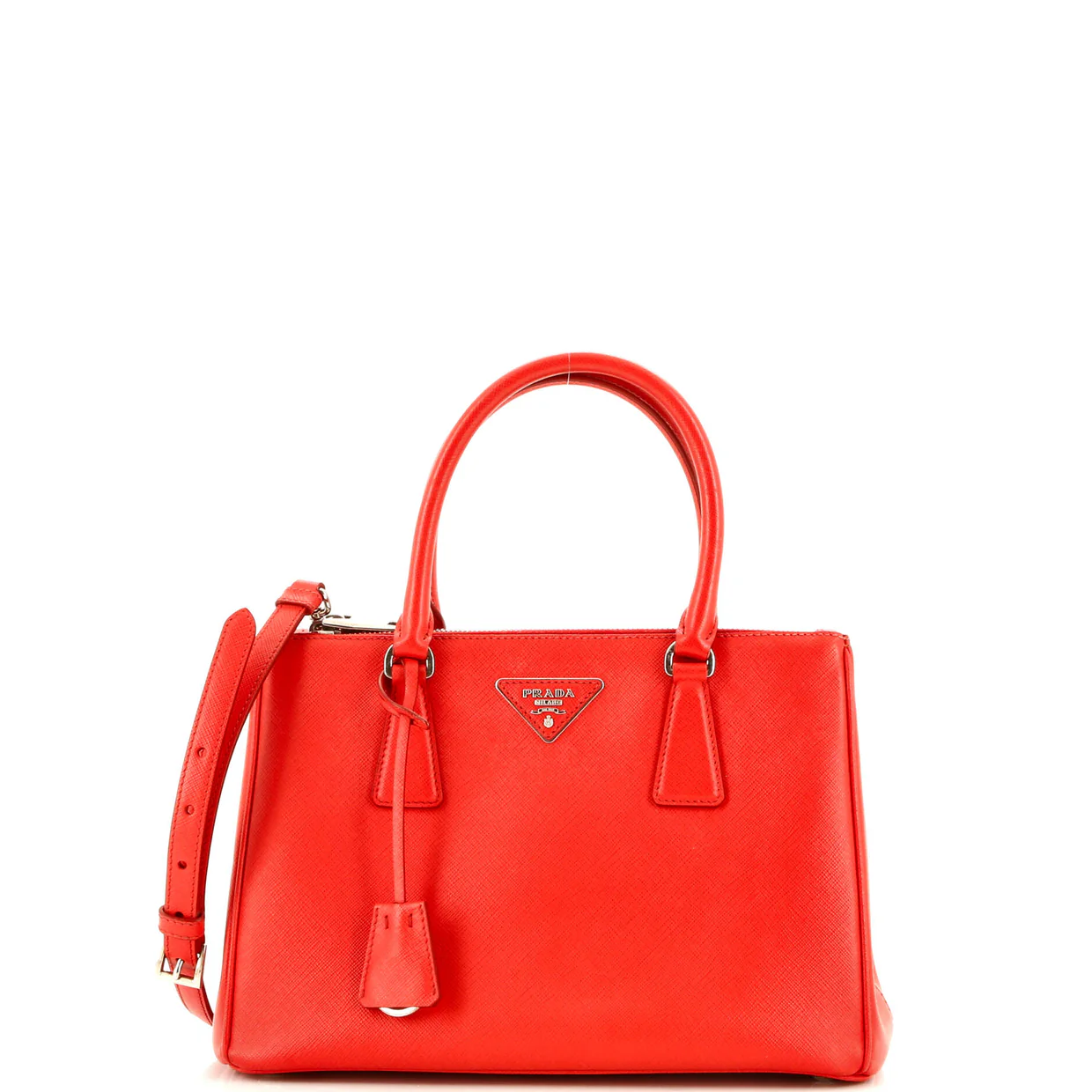 Galleria Double Zip Tote Saffiano Leather Small - Deep Luxury