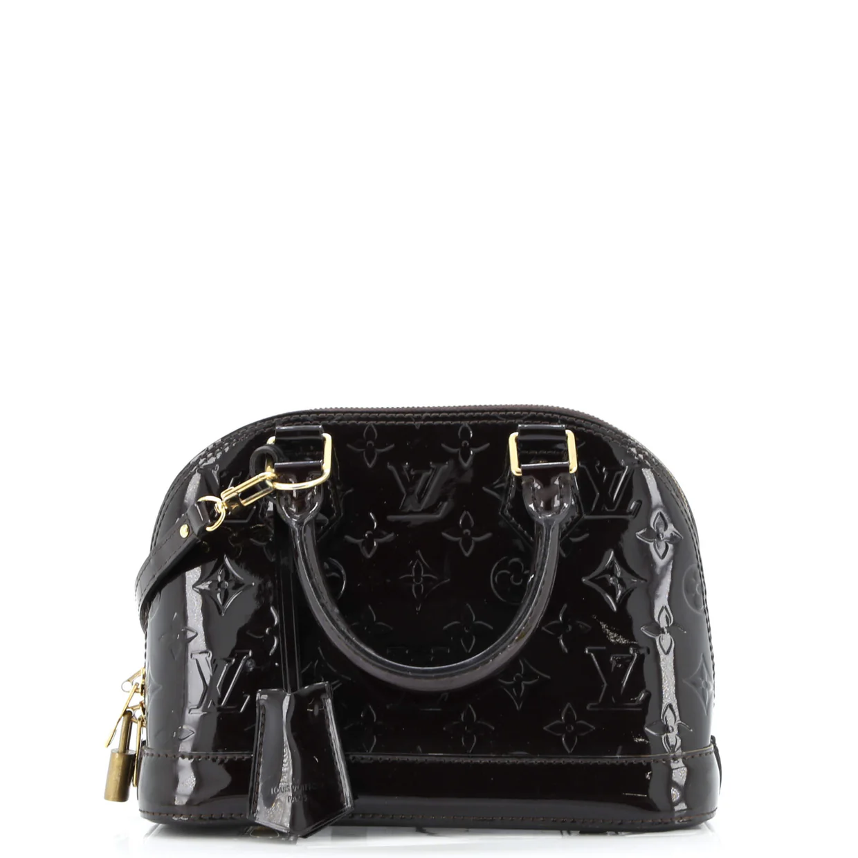 Alma Handbag Monogram Vernis BB - Deep Luxury