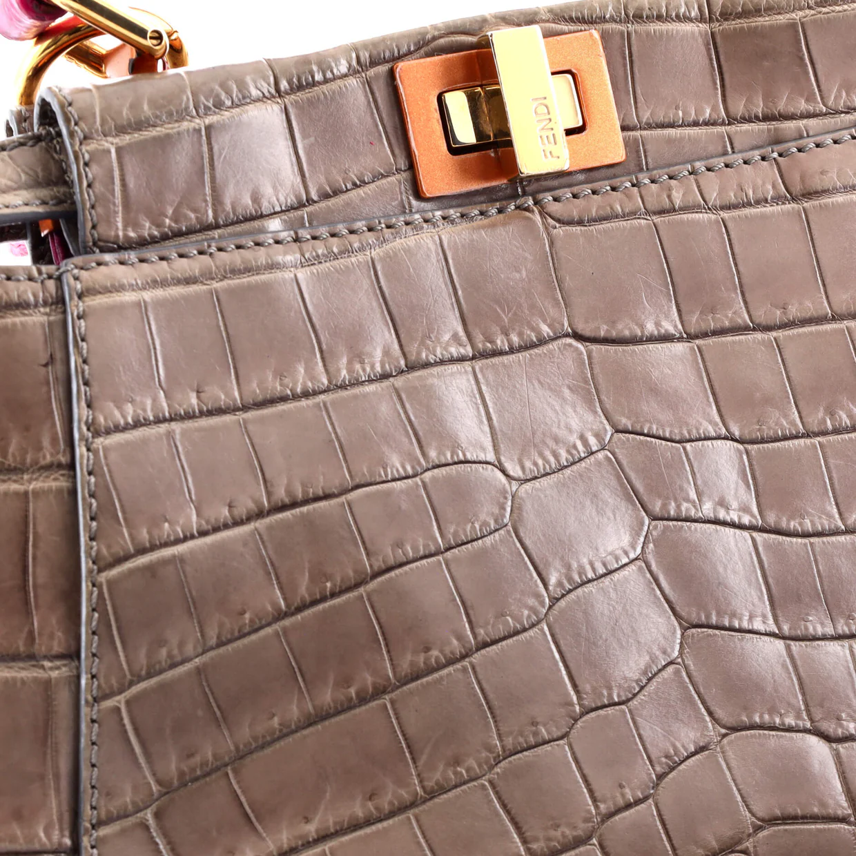 Peekaboo Bag Crocodile Mini - Deep Luxury