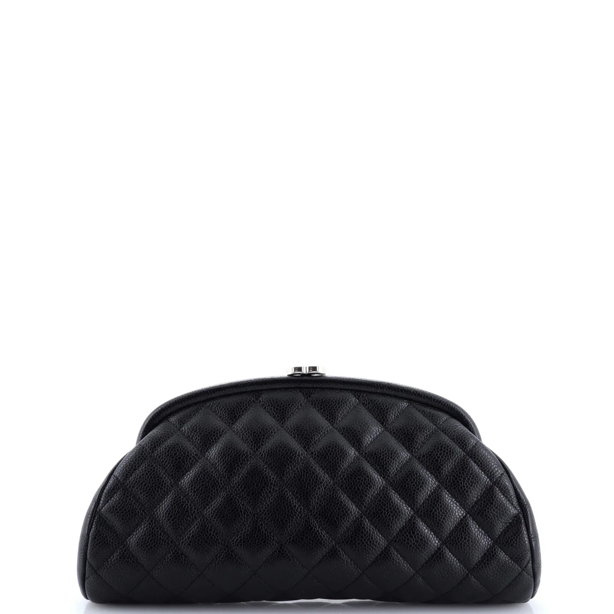 Timeless Clutch Quilted Caviar - Deep Luxury