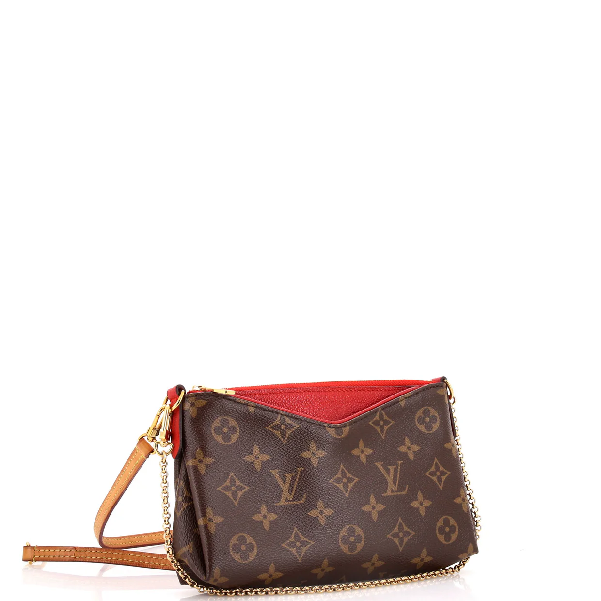 Pallas Clutch Monogram Canvas with Leather - Deep Luxury