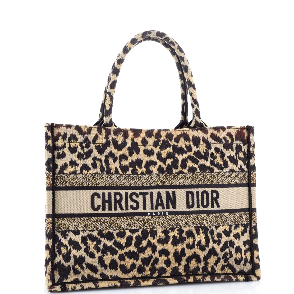 Book Tote Embroidered Canvas Medium - Deep Luxury