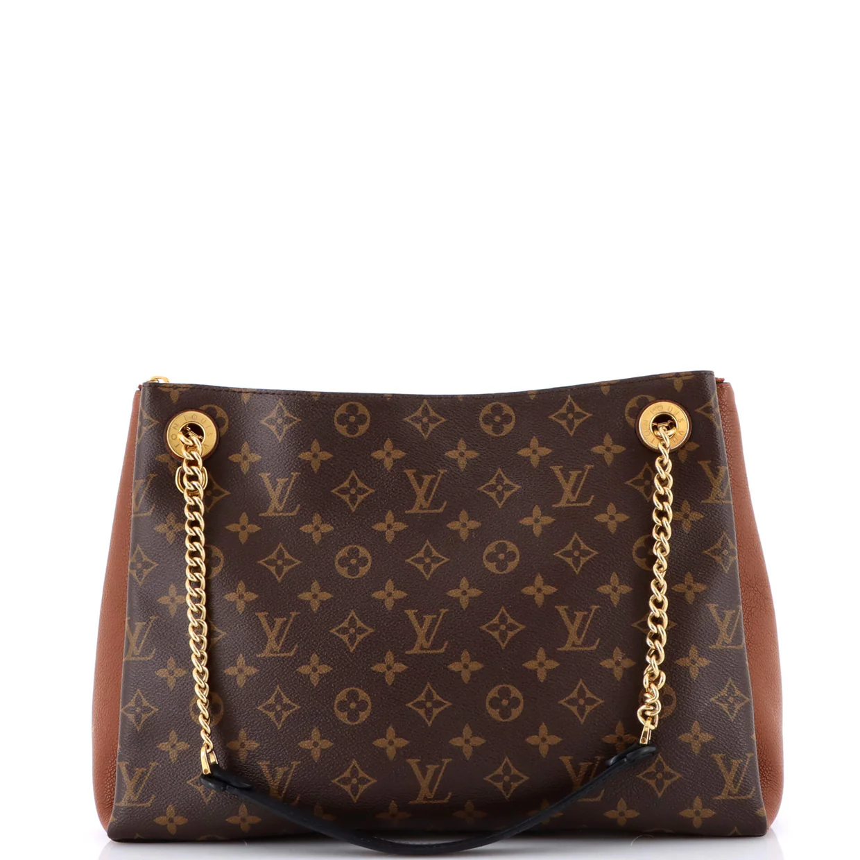 Surene Handbag Monogram Canvas with Leather MM - Deep Luxury