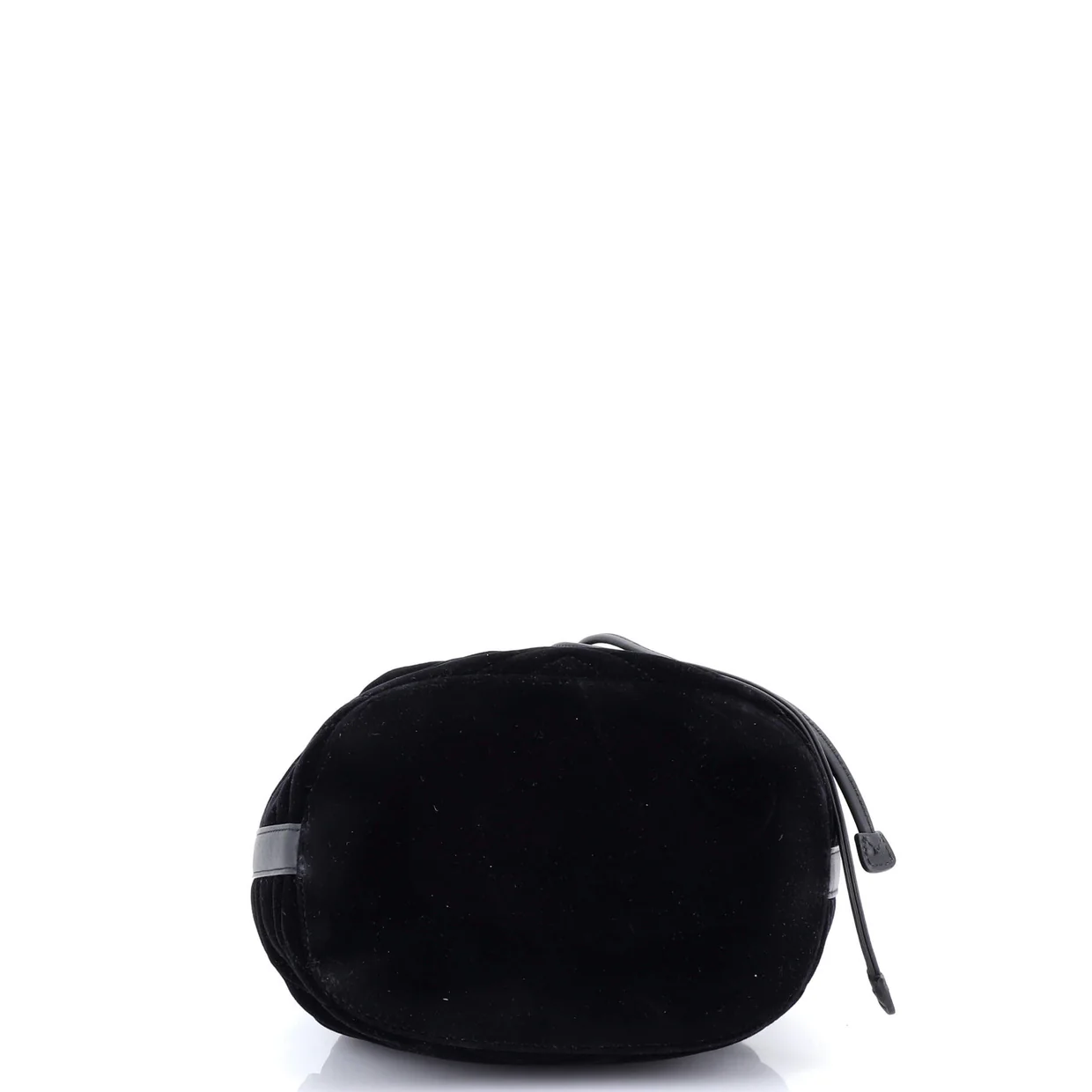 GG Marmont Bucket Bag Matelasse Velvet Small - Deep Luxury